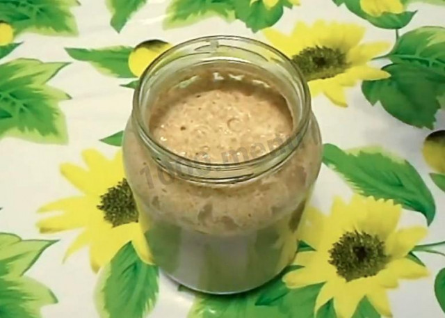 Sourdough of rye flour for kvass