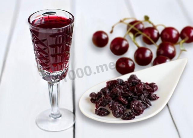 Dried cherry wine