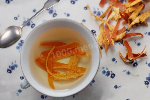 Tea with tangerine peel