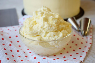 Cream of cottage cheese for cake