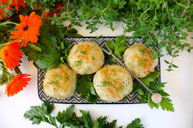 Potato dumplings with meat