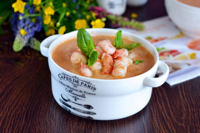 Classic shrimp Bisque soup