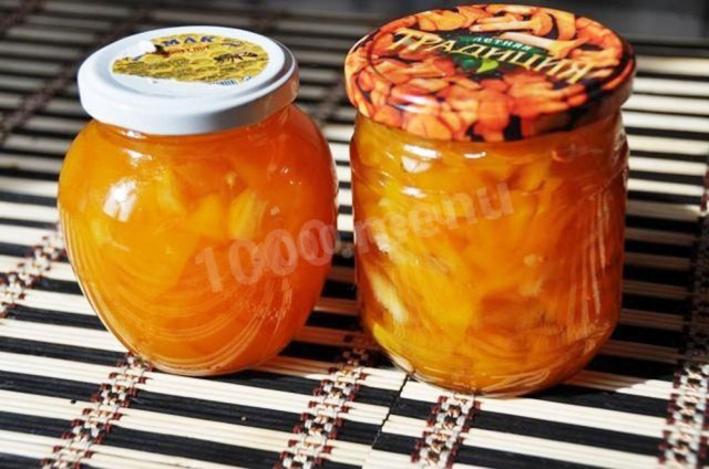 Pumpkin jam with lemon for winter