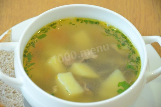 Chicken giblet soup