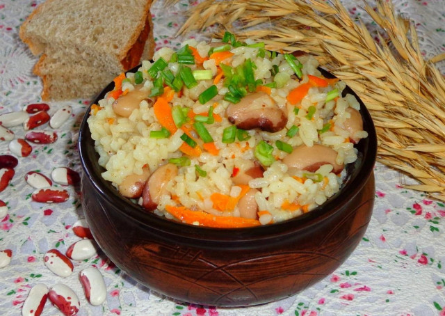 Pilaf with beans