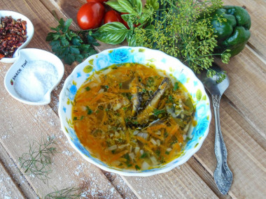 Soup with sprats