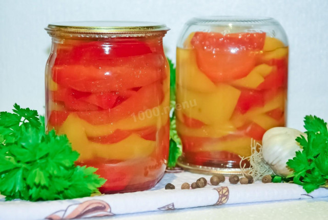 Marinated bell pepper for winter