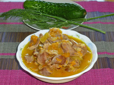 Chicken stomach goulash