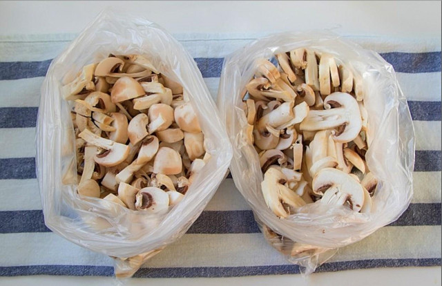 How to freeze fresh champignons