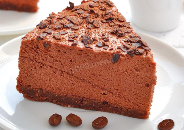 Chocolate cheesecake without baking