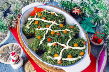 Christmas Tree salad for the New Year