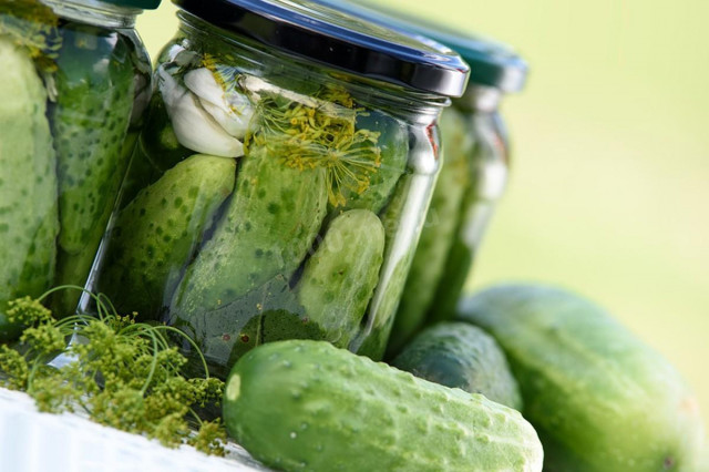 Sweet cucumbers for winter without sterilization