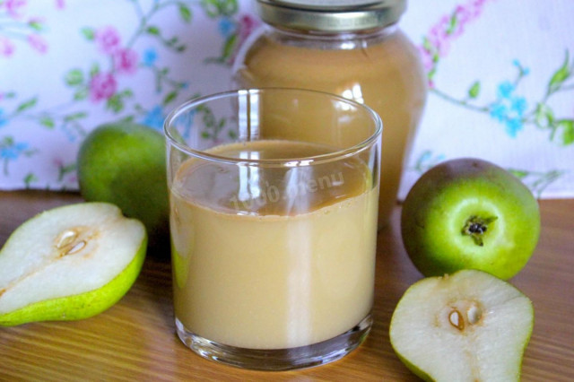 Pear juice for winter