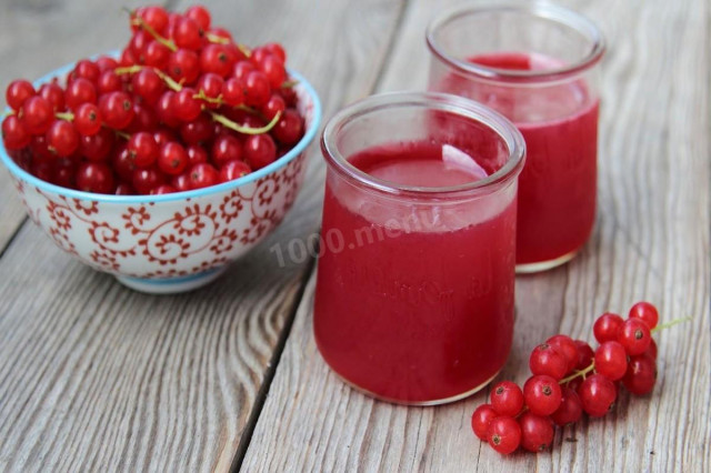 Red currant juice for winter