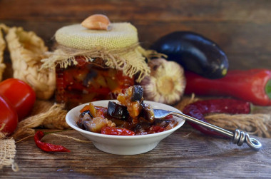 Eggplant salad for winter without sterilization