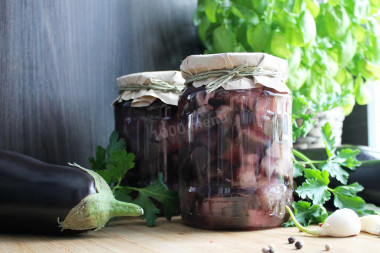 Eggplants are like mushrooms for winter without sterilization