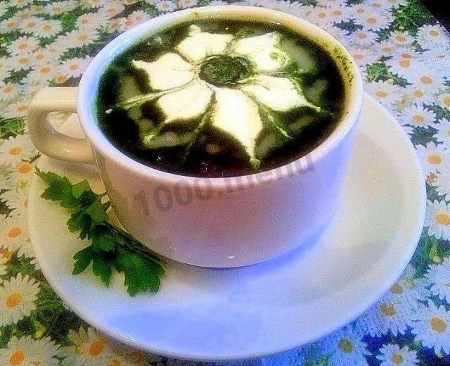 Cauliflower spinach and potato puree soup
