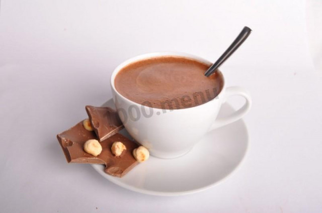 Instant coffee with cocoa, milk and cream