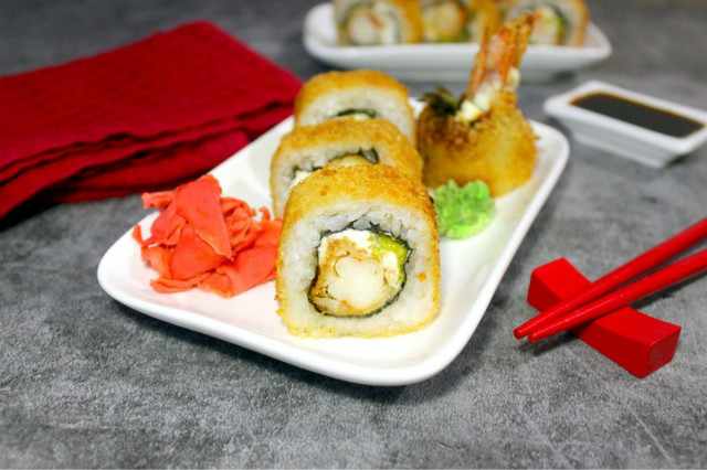 Ebi tempura rolls
