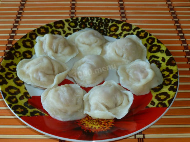 Chicken dumplings with milk