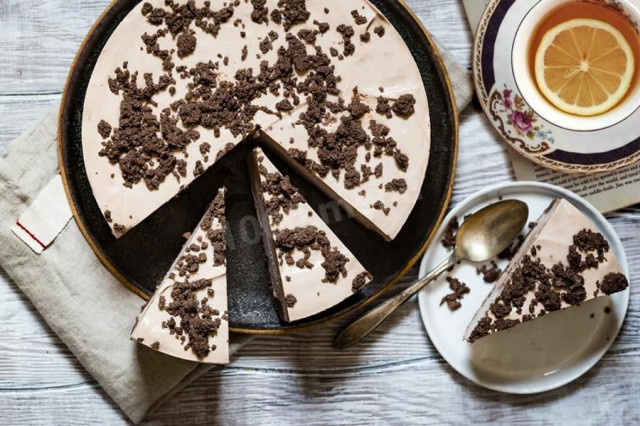 Cold cheesecake without baking