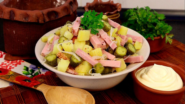 A hearty salad is Perfect with pickled onions