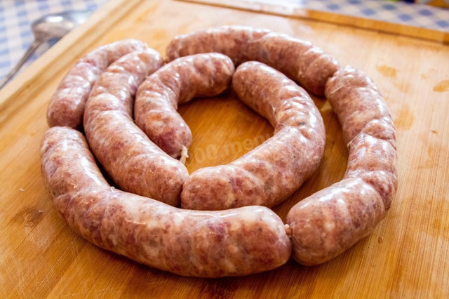 Sausages for grilling at home