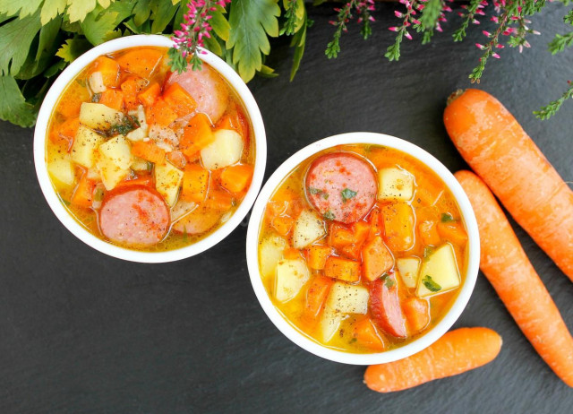 German aintopf Carrot soup