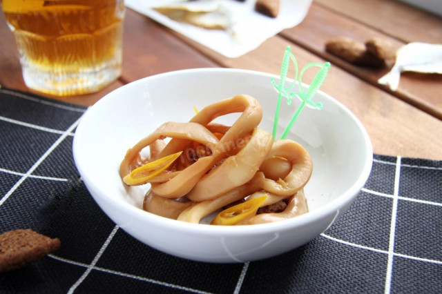 Squid for beer at home