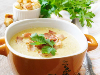 Mashed bacon soup