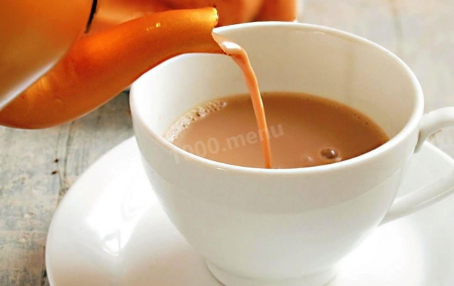 Milk tea with ginger