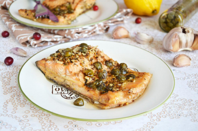 Trout with caper sauce