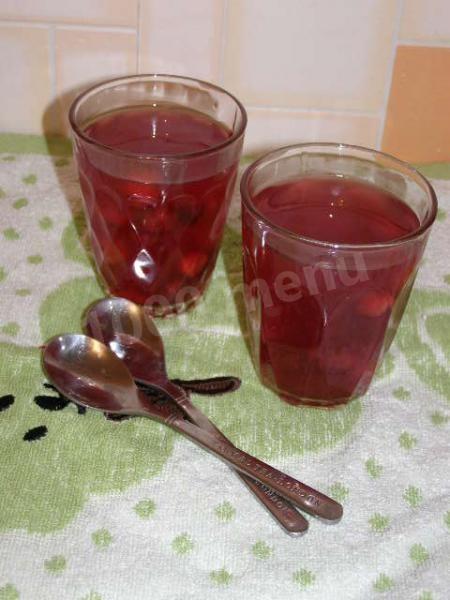 Cherry jelly with starch