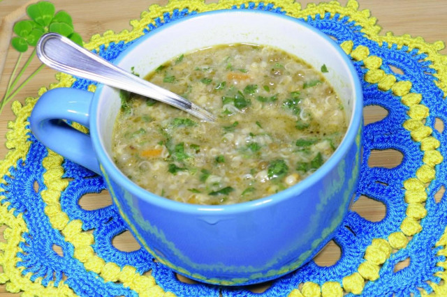 Sprouted masha soup