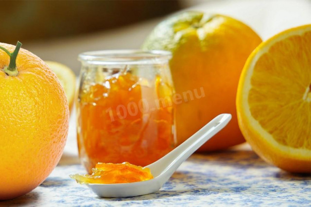 Orange jam with peel
