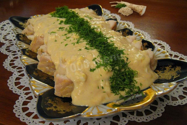Sevryuga with horseradish