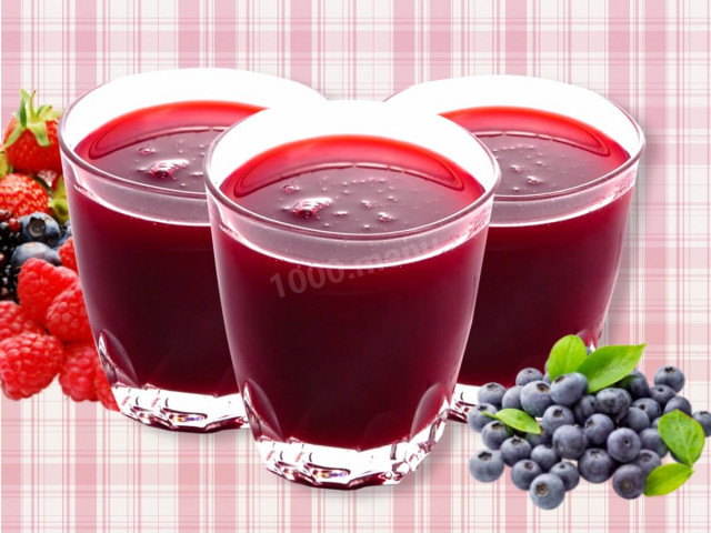 Frozen blueberry jelly