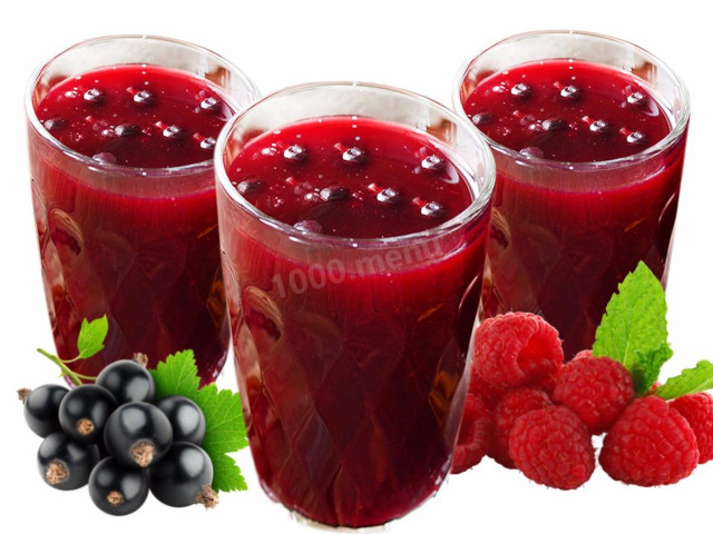 Jelly made from frozen raspberries and black currants