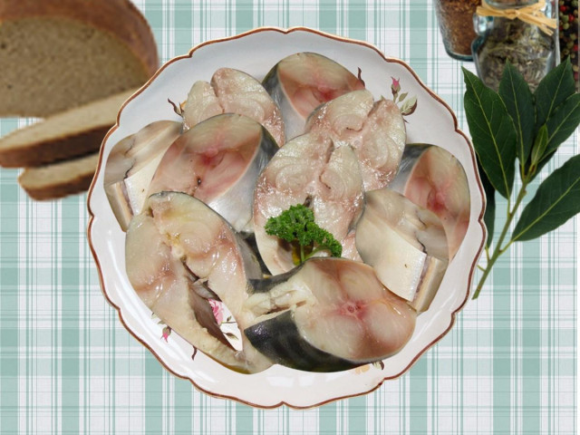 Marinated mackerel in soy sauce