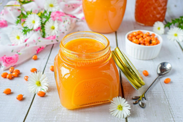 Sea buckthorn jelly for winter without cooking