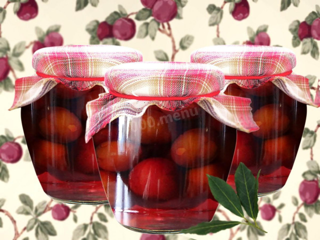 Pickled plums for winter Spicy