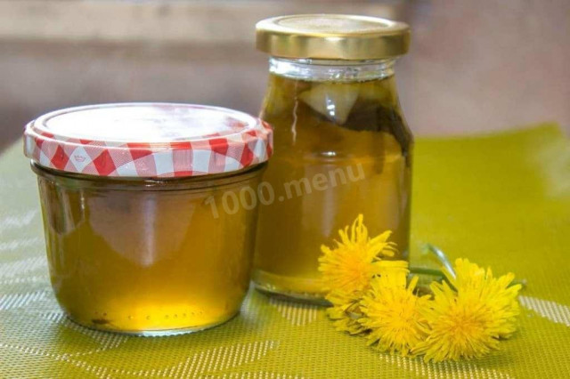 Dandelion honey with lemon
