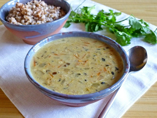 Gravy for buckwheat without meat