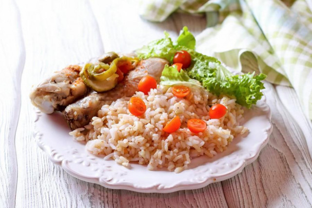 Jasmine rice with chicken