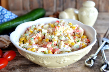 Crab salad with corn classic without rice
