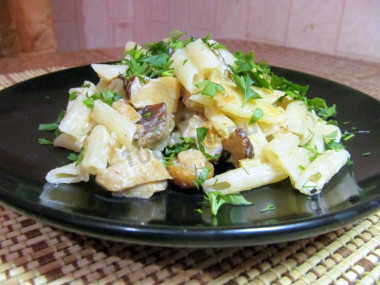 Pasta with porcini mushrooms