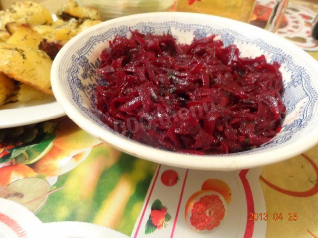 Beetroot with butter