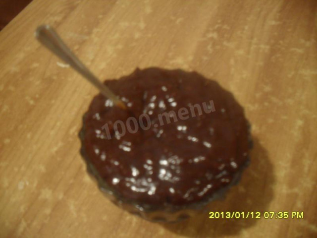 Plum jam in chocolate without seeds