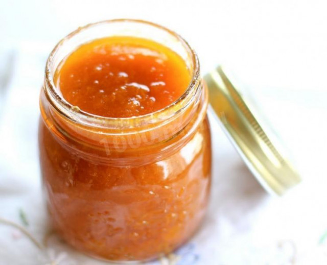 Jam with lemon and apricots for winter