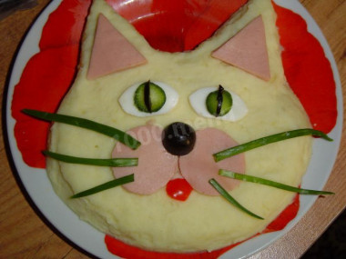 Mashed potato Cat